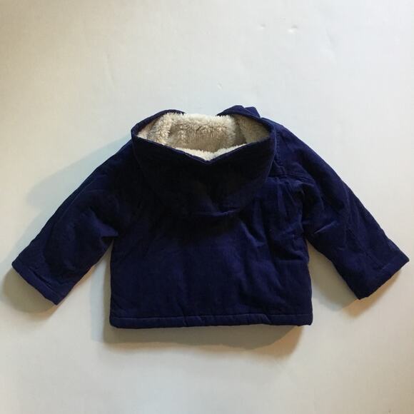 Baby Boden navy corduroy toggle coat - Picture 7 of 7